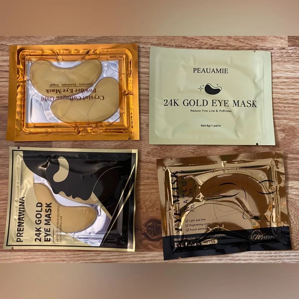 Skincare Mask & Lip Balm Lot — Gold and Lavender Accents - Picture 3 of 11